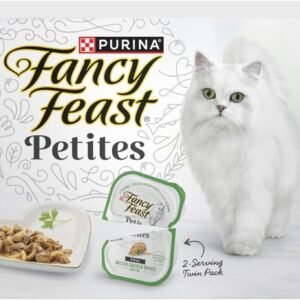 Purina Fancy Feast Gourmet Wet Cat Food Variety Pack, Petites Gravy Collection, break-apart tubs, 48 servings – (Pack of 24) 2.8 oz. Tubs