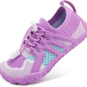 STELLE Water Shoes for Kids Girls Boys Barefoot Shoes with Adjustable Laces Quick Drying Beach Sports Non Slip Swimming Hiking