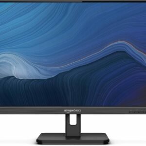Amazon Basics 24-inch Full HD IPS Monitor, 75 Hz, 1080P, HDMI, Display Port and VGA Input, Adjustable Stand, VESA Compatible, Built-in Speakers for Office and Home, Black