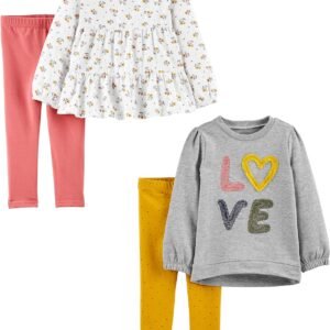Simple Joys by Carter’s girls 4-piece Playwear Set