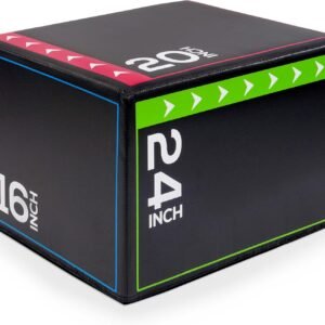 BalanceFrom 3-in-1 Foam Plyometric Jump Box for Home Gym with Multiple Height Options – Versatile Plyo with Non-Slip Surface for Strength, HIIT, Step-Ups, and Agility Training