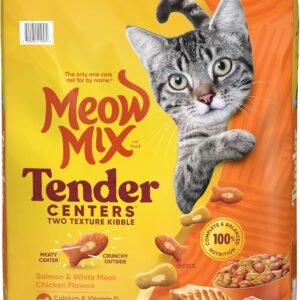 Meow Mix Tender Centers, Salmon & White Meat Chicken Flavors, Dry Cat Food, 20 lb. Bag