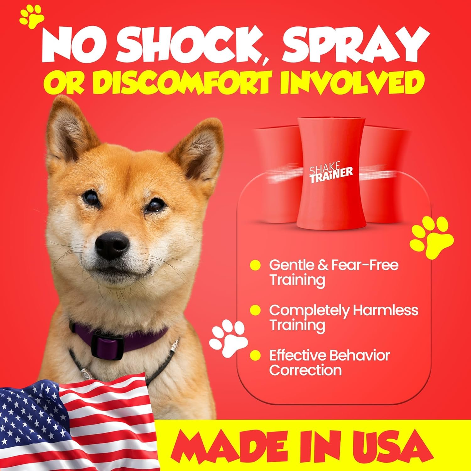 ShakeTrainer - The Original Humane Dog Training Kit with Instructional Video, Dog Training & Behavior Kit for Barking, Jumping & All Bad Habits Without Shocking or Spraying, Easy to Use, Made in USA - Image 4