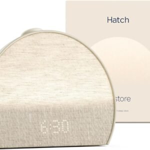 Hatch Restore 3 Sunrise Alarm Clock, Sound Machine, Smart Light (Putty) – White Noise, Screen-Free Sleep Routine