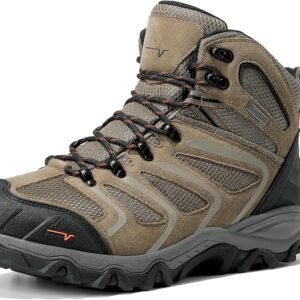 NORTIV 8 Men’s Ankle High Waterproof Hiking Boots Outdoor Lightweight Shoes Trekking Trails Armadillo