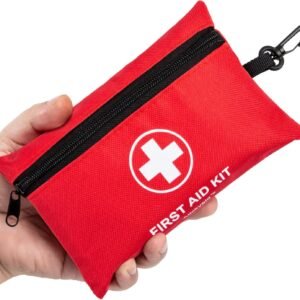 Mini First Aid Kit – 140 Piece Small First Aid Medical Kit for Car, Home, Office, Travel, Camping, Sports, Outdoor, School – Emergency First Aid Supplies and Survival Kit