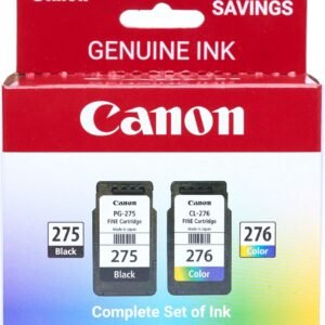 Canon PG-275 / CL-276 Genuine Ink Value Pack (2 Cartridges), Compatible with TS3520/3522/4722/3720/3722, TR4720