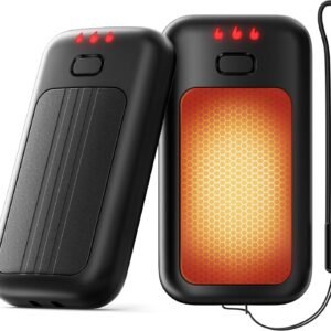 Hand Warmers, 2 Pack Rechargeable Hand Warmer, Pocket Heating Electric Hot Hands Handwarmers, Camping Hunting Gear, Gifts for Women, Men, Christmas, Golf, Portable Heater