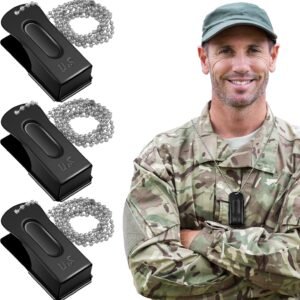 Jenaai 3 Pieces Brass Pet Training Clicker Dog Necklace Signaling Cricket Clicker Training for Puppy Dogs Cat(Black)