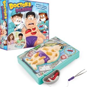 Game Zone Doctor’s Dilemma – Test Your Dexterity and Precision in This Hilarious Surgery Game – Family Fun for 2-4 Players Ages 6+