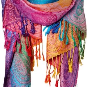 Goood Times Fashion Women’s Silk Scarf Luxury Satin Shawl Wraps