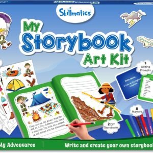Skillmatics Storybook Art Kit – Create Adventure Stories, DIY Craft & Writing Kit with 300+ Stickers, Scrapbooking & Journal Activity, Gifts for Kids Ages 5, 6, 7, 8, 9, 10