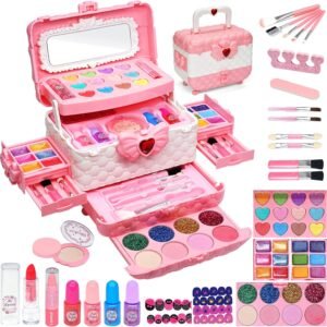 Kids Makeup Sets for Girls – Kids Makeup Sets for Girls 5-8, Maquillaje para Niñas, Play Make Up Kit, Best Toys for Little Girl,Princess Toddler Kid Stuff, Ages3456789 10 Year Old Girl Birthday Gifts