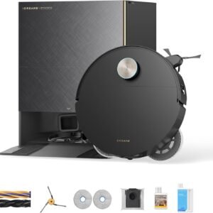 DREAME X60 Max Ultra Complete Robot Vacuum and Mop, Upgraded from X50 Series, 3.13in (7.95cm) Ultra-Thin Design, 35,000Pa Suction, Self Emptying&Refilling, Mop Self-Cleaning, 280+ Obstacle Avoidance