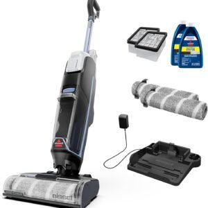 Bissell CrossWave Edge Cordless Plus Wet Dry Vacuum & Mop, Floor Cleaner with ZeroGap Edge Cleaning, Tangle-Free Brush Roll, Extra Brush Rolls, Filters, Hard Floor Cleaner Solution Included, 4329G