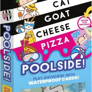 Taco Cat Goat Cheese Pizza Pool Edition Wildly Entertaining Waterproof Card Game for Outdoor Game Days | Easy to Play with 10 Minute Rounds | Fun for Kids, Teens, Adults, and Families | 2-8 Players
