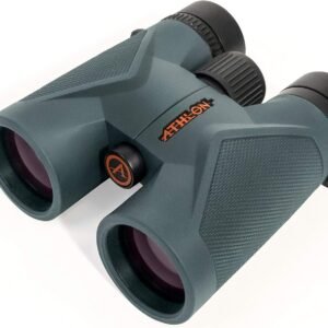 Athlon Optics 8×42 Midas UHD Gray Binoculars with ED Glass for Adults and Kids, High-Powered Binoculars for Hunting, Birdwatching, and More
