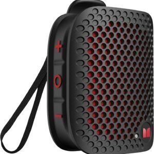 Monster Blaster Micro Wearable Bluetooth Speaker, Clip-On Wireless Small Portable Speaker with Built-in Mic (Non-Magnetic), IPX7 Waterproof, TWS, Hands-Free Music/Calls for Work/Cycling/Running, Black