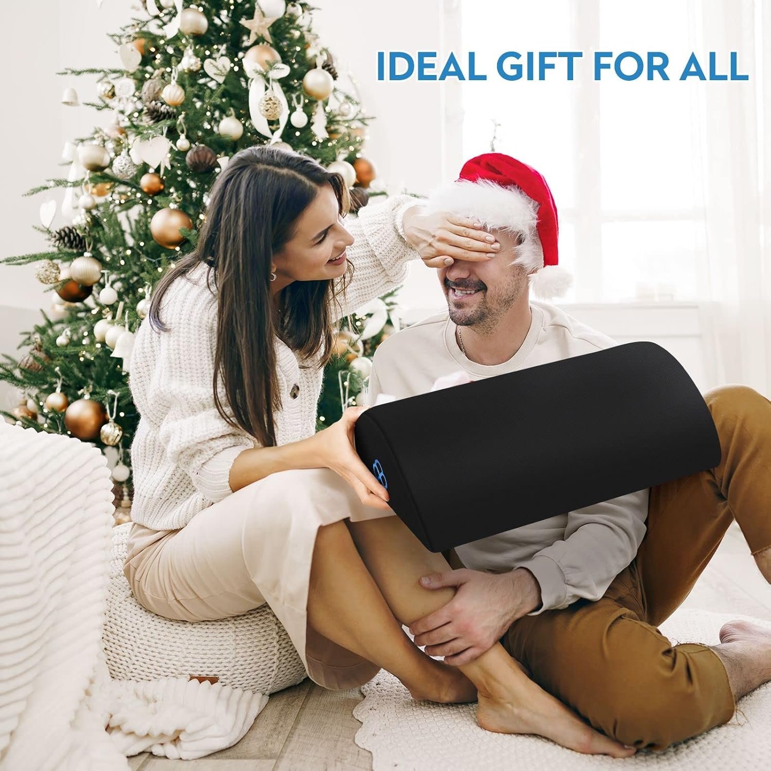 StepLively Foot Rest Ergonomic Pillow for Under Desk at Work, Anti-Fatigue Footrest Support Pillow for Fatigue & Pain Relief, Comfortable for Office Chair, Car Seat & Gaming Chair - Black - Image 7