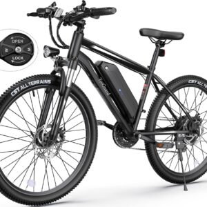 Wooken Electric Bike for Adults with Peak 750W Motor, 27.5” Ebike with 48V 499WH Removable Battery, Up to 55Miles Electric Mountain Bike, 21.6MPH Adults Electric Bicycle with LCD Display, 21 Speed