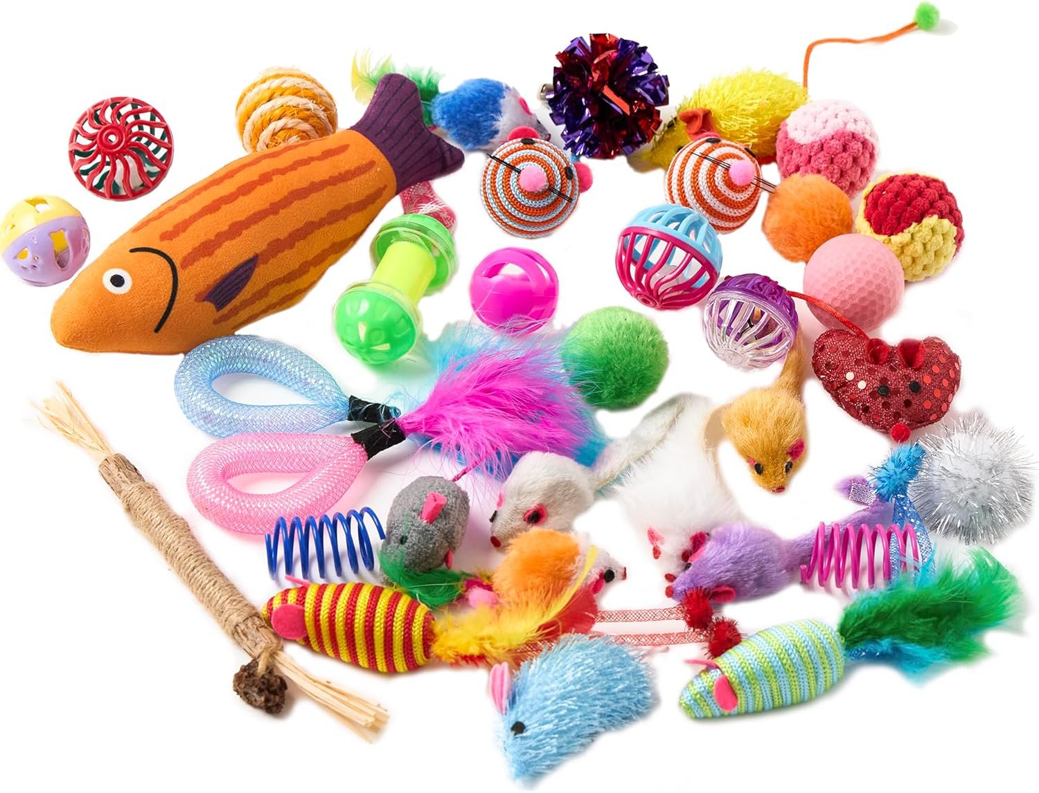 Fashion's Talk Cat Toys Variety Pack for Kitty 20 Pieces - Image 2