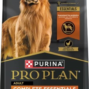 Purina Pro Plan Complete Essentials Shredded Blend Chicken and Rice Dog Food Dry Formula with Probiotics for Dogs – 5 lb.