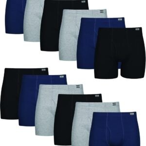 Hanes Men’s Underwear Boxer Briefs Pack, Moisture-wicking Underwear for Men, Breathable, Cool & Breathable Cotton