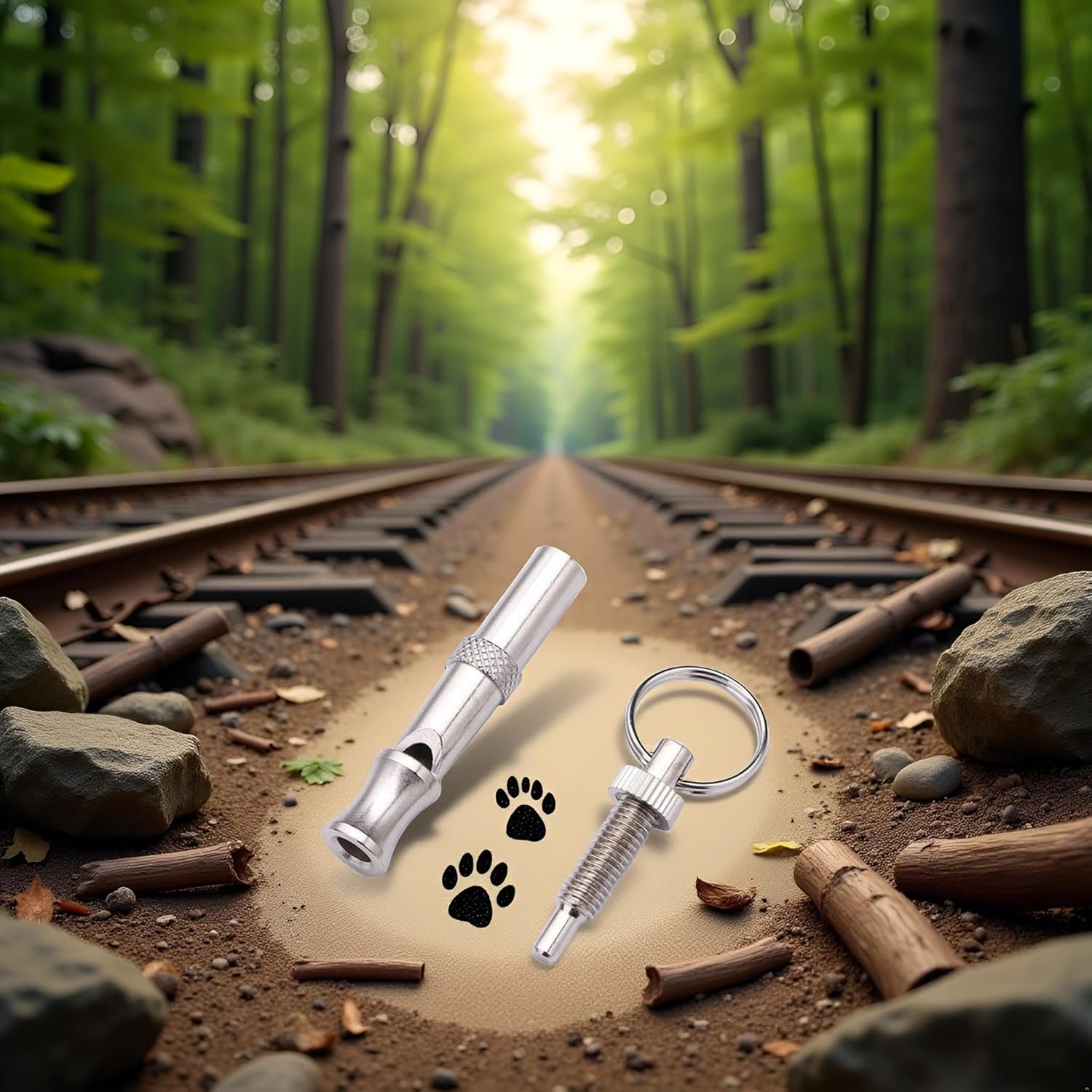 Jinshining Silver Adjustable Ultrasonic Dog Whistle,Portable Whistle Pet Whistle Supersonic Whistle Dog Whistles for Pet Training,Training and Behavior Aids,Dog Whistles - Image 5