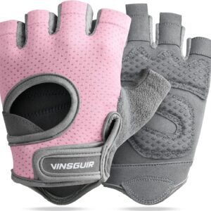 VINSGUIR Workout Gloves for Women and Men, Breathable Weight Lifting Gloves for Gym Exercise, Fitness, Training, and Cycling, with Excellent Grip and Cushion Pads