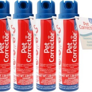 PET CORRECTOR Dog Trainer, 50ml. 4 Pack- Stops Barking, Jumping Up, Place Avoidance, Food Stealing, Dog Fights & Attacks. Help stop unwanted dog behaviour. Easy to use, safe, humane and effective.