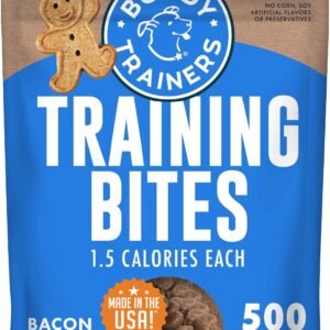 Buddy Biscuits Trainers 10 Oz. Pouch of Training Bites Soft & Chewy Dog Treats Made with Bacon Flavor