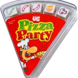 University Games, Pizza Party Dice Game, Dice Game for Kids and Families, Ages 6+
