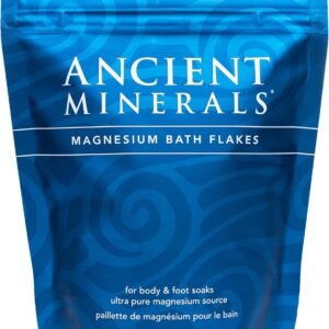 Ancient Minerals Magnesium Bath Flakes of Pure Genuine Zechstein Chloride – Resealable Magnesium Supplement Bag That Will Outperform Leading Epsom Salts 1.65 lbs