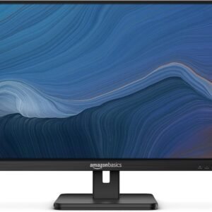 Amazon Basics 27 in IPS Monitor, Full HD 1080P, 75 Hz, Adjustable Stand, HDMI, Display Port, VGA Input, Built-in Speakers, VESA Compatible, Black