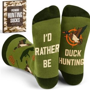 Hunting Gifts for Men – Durable Duck Hunting Socks, Perfect Christmas Goldmine for Men, Ideal Stocking Stuffers, Unusual Mens Gifts, Suitable for Father’s Day, Rural Adventurer’s Dream Essential