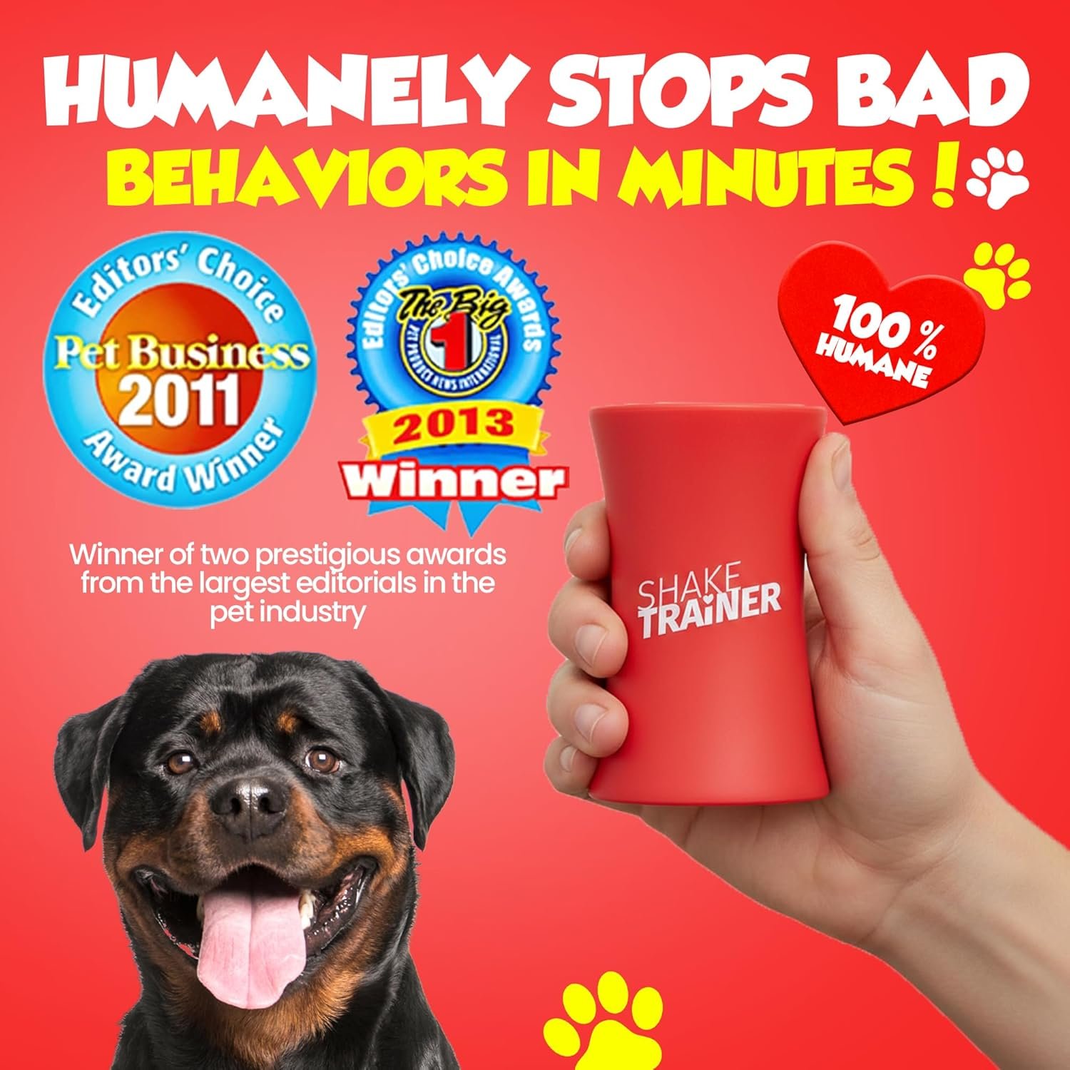 ShakeTrainer - The Original Humane Dog Training Kit with Instructional Video, Dog Training & Behavior Kit for Barking, Jumping & All Bad Habits Without Shocking or Spraying, Easy to Use, Made in USA - Image 2