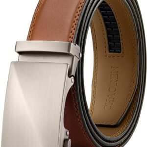 CHAOREN Mens Belt Leather Ratchet Belt – Customizable Fit, Effortless Style (35mm)