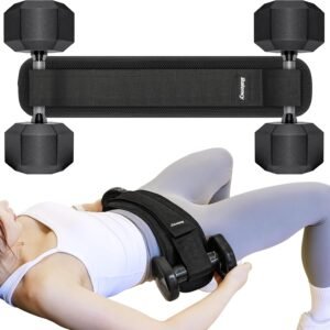 Hip Thrust Belt, Balency Hip Thrust Belt for Dumbbells Heavy, Booty Belt for Hip Thrust, Slip-Resistant Padding Hip Thrust Belt for Gym or Home Workouts, Hip Thrust Band for Dumbbell Kettlebell Plate