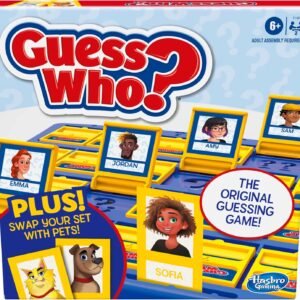 Hasbro Gaming Guess Who? Board Game, with People and Pets Cards, The Original Guessing Game for Kids, Ages 6 and Up, Easter Gifts for Boys and Girls (Amazon Exclusive)