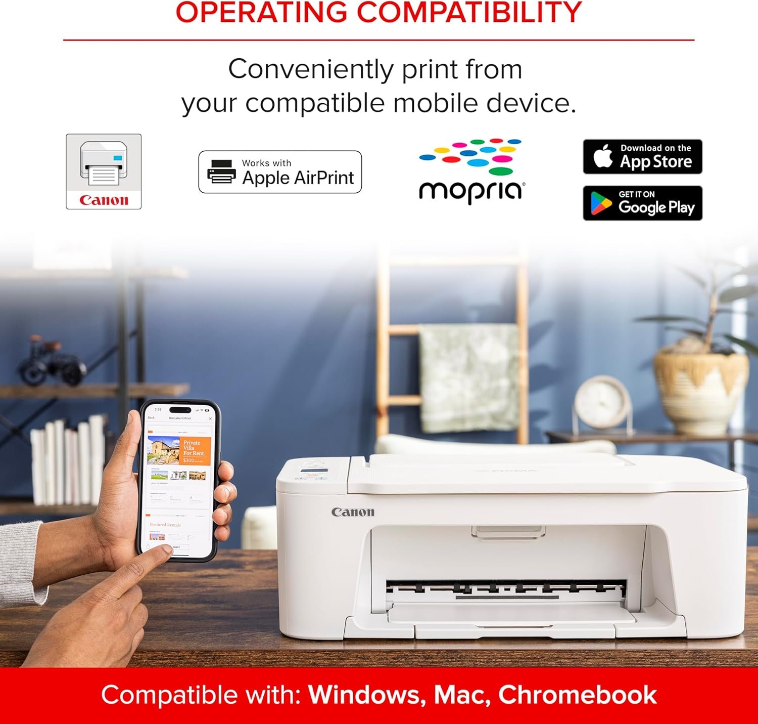 Canon PIXMA TS3720 Wireless All-in-One Printer for Basic Home Printing, White - Image 5