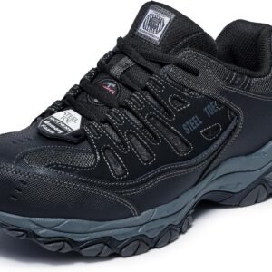 Skechers Men’s Cankton Steel Toe Construction Shoe – Electrical Hazard Rated, Memory Foam
