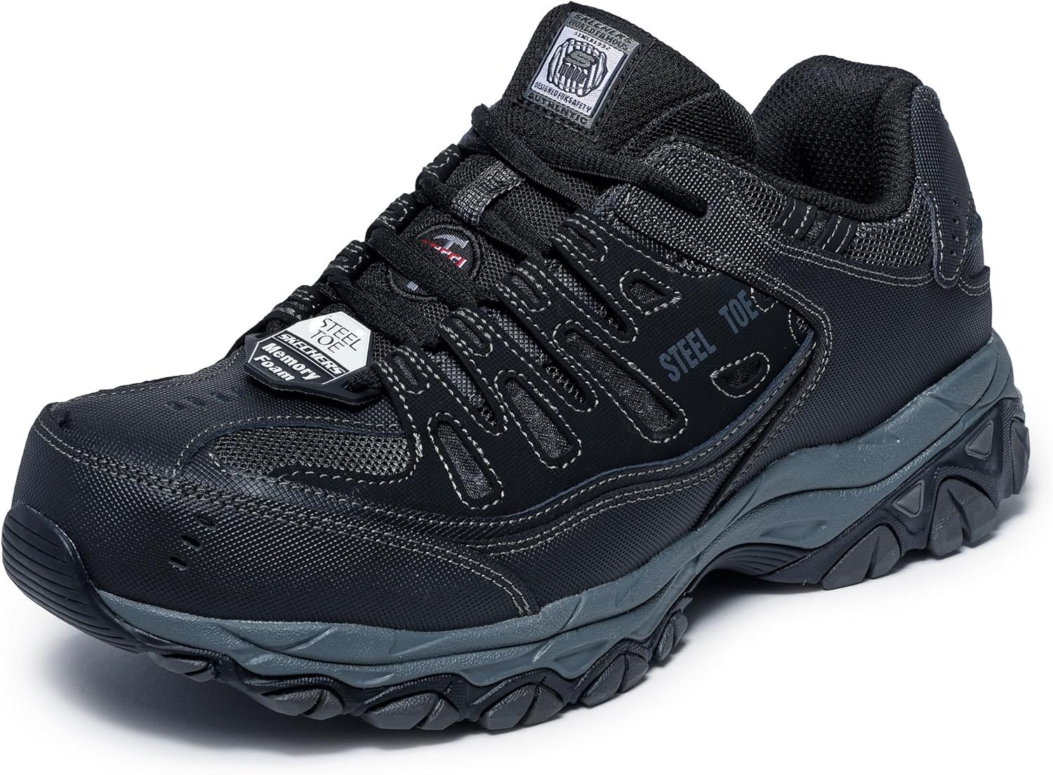 Skechers Men's Cankton Steel Toe Construction Shoe - Electrical Hazard Rated, Memory Foam