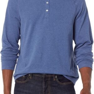 Amazon Essentials Men’s Long-Sleeve Henley Shirt