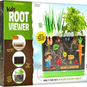 Dan&Darci Root Viewer Kit for Kids – Grow Your Own Plant for Boys & Girls Gifts – Science STEM Toy & Craft Growing Kits for Ages 4-8 Birthday Gifts for Boy, Girl 4, 5, 6, 7, 8, Year Old