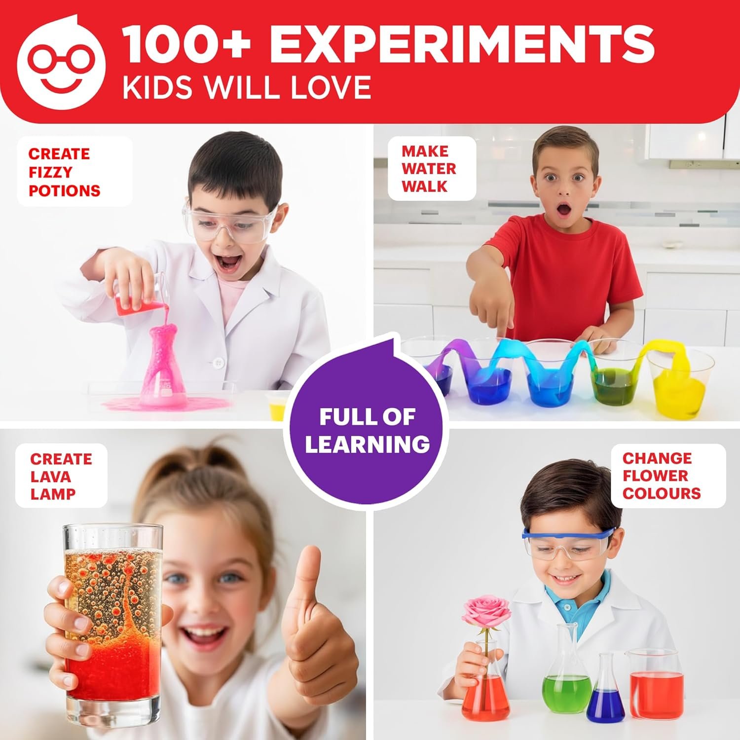 Doctor Jupiter My First Science Kit for Kids Ages 4-5-6-7-8 | Easter, Birthday Gift Ideas for 4+ Year Old Boys & Girls | Toy Stem Kit with 100+ Experiments | Learning & Educational Projects - Image 3