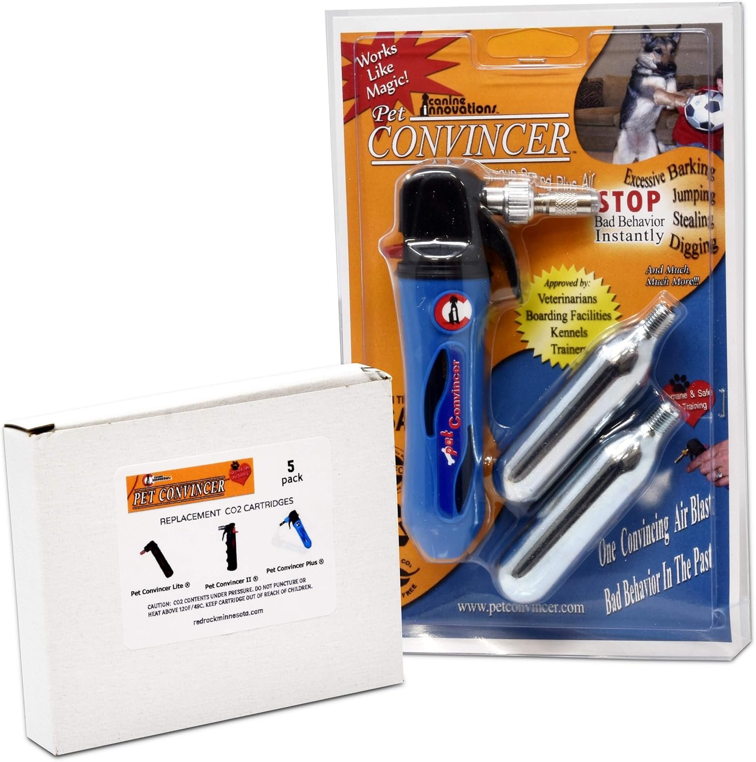 Canine Innvoations Pet Convincer Air Dog Training Deterrent Control Device Includes 7 cartridges - Image 7