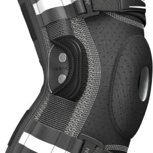 NEENCA Professional Knee Brace for Knee Pain, Hinged Knee Support with Removable Dual Side Stabilizers, Strong Stability for Joint Pain Relief, Arthritis, Meniscus Tear, ACL, PCL, MCL, Runner, Workout