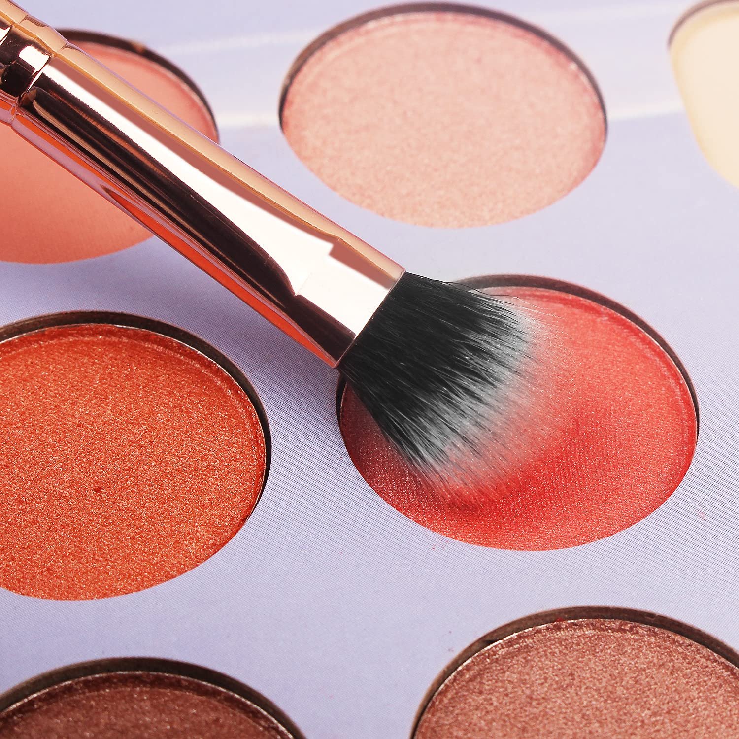 Real Perfection Makeup Brush Set 16 Pcs with 1 Eyebrow Razor Premium Synthetic Foundation Powder Concealers Eyeshadow Blush Makeup Brushes Make up Brushes Kit (Pink) - Image 3