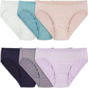 Fruit of the Loom womens Breathable Underwear, Moisture Wicking Keeps You Cool & Comfortable, Available in Plus Size