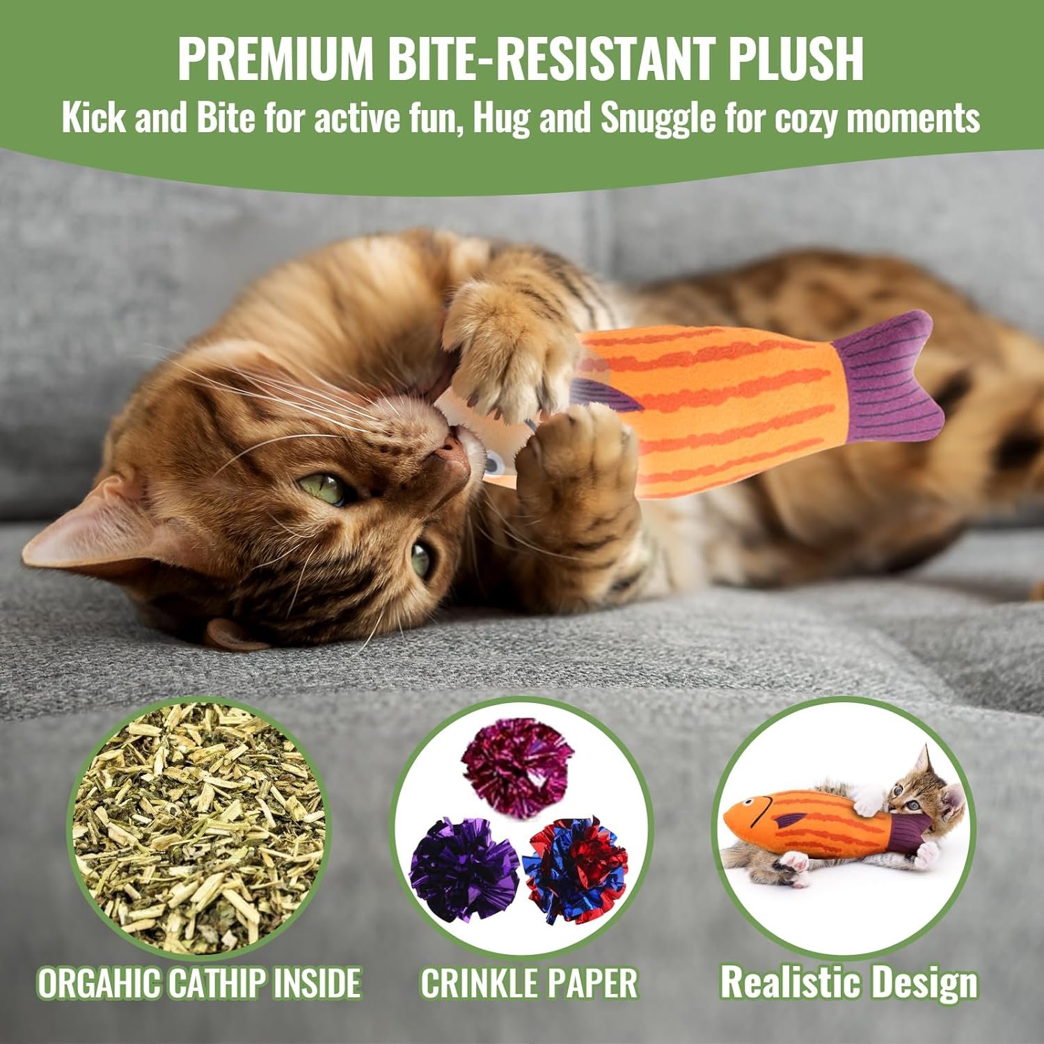 Fashion's Talk Cat Toys Variety Pack for Kitty 20 Pieces - Image 3